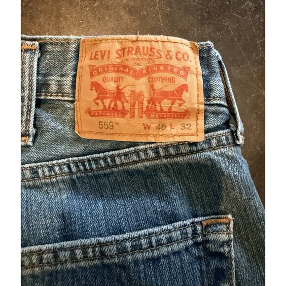 Levi's 559 Relaxed Straight Leg Men’s W40 L32 Denim Jeans CA00342 WPL 423 - Picture 3 of 6